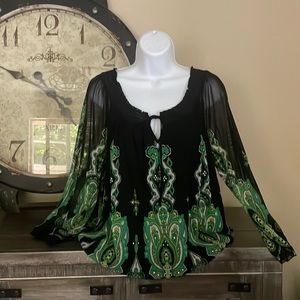 Casual BUT fancy blouse with some BLING!